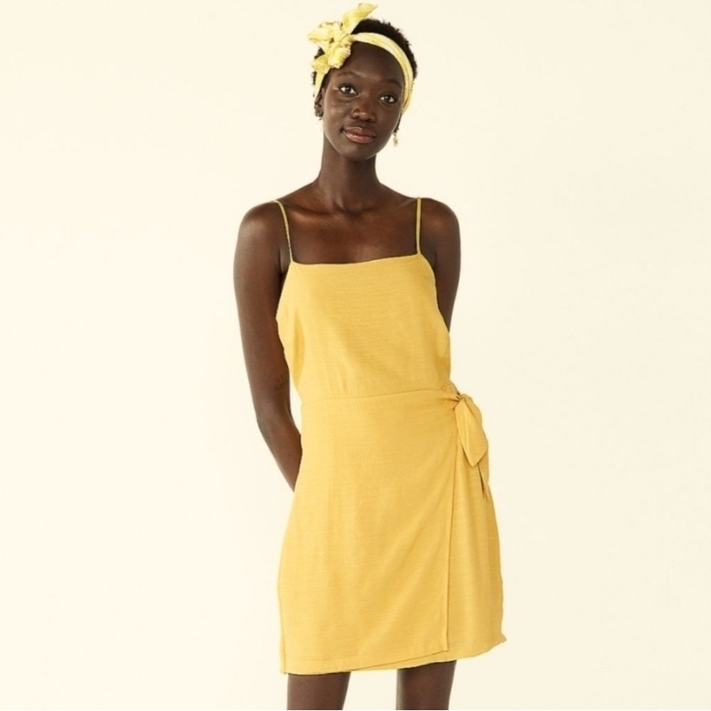 Nine West Side Cross Tie Mini Dress